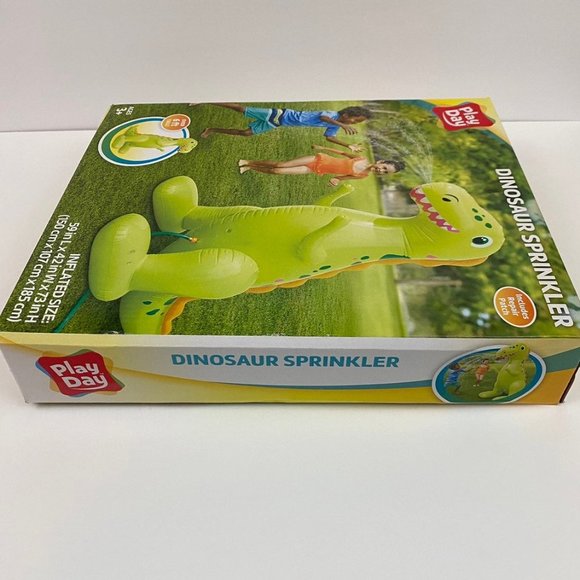 Play Day Inflatable Dinosaur Sprinkler Water Fun Toy - Picture 6 of 9